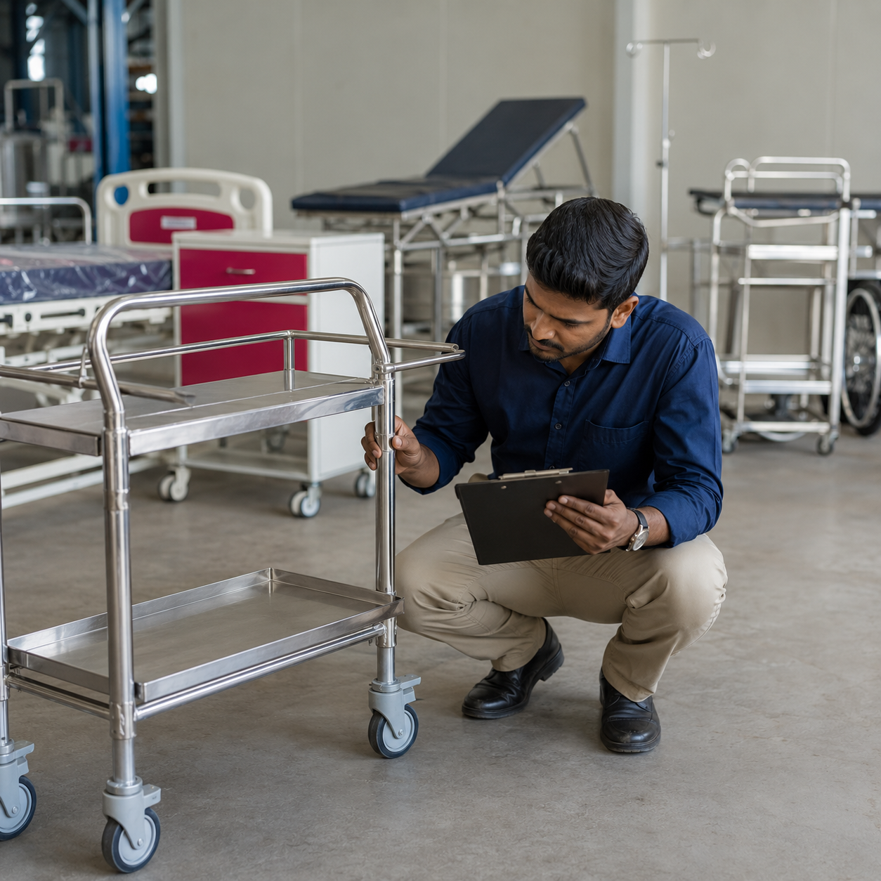 Healthcare equipment in a modern healthcare environment